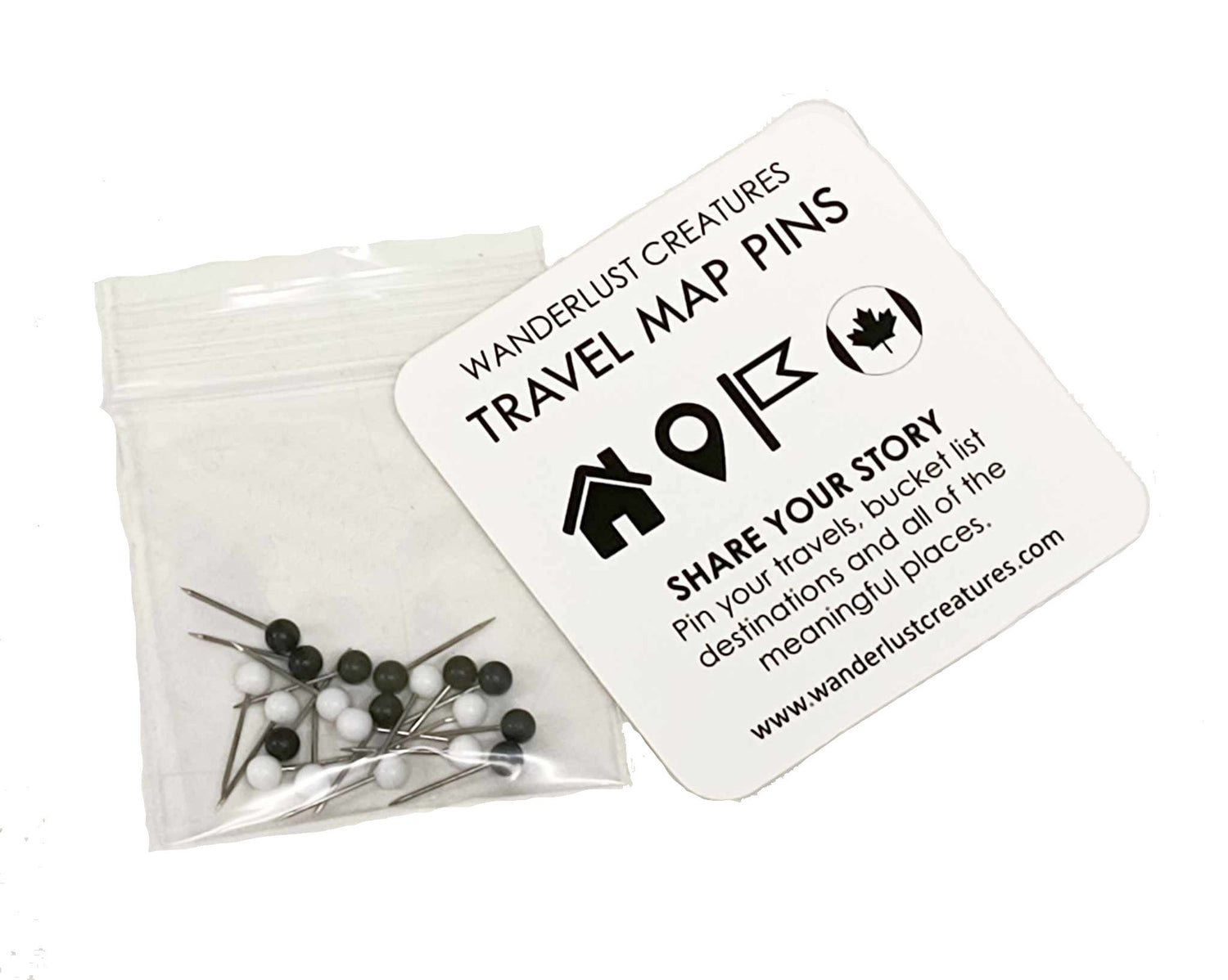 Map Pin Sets | Minimalist | 25 Units