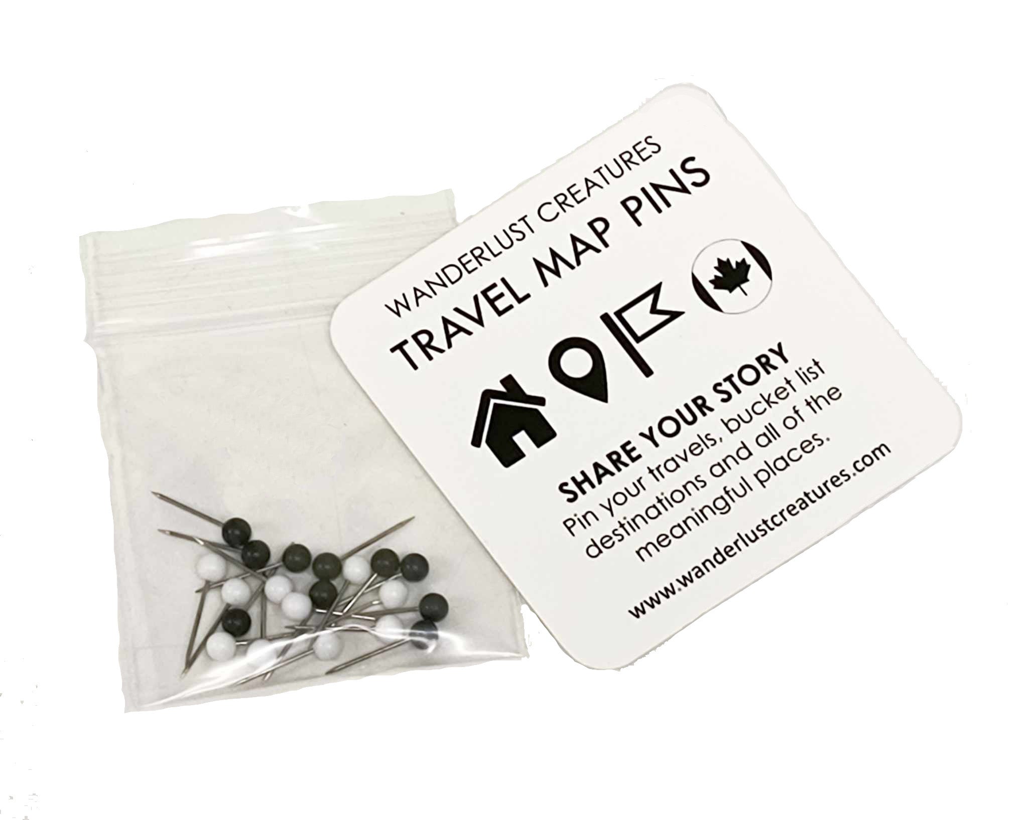 Map Pin Sets | Minimalist | 25 Units