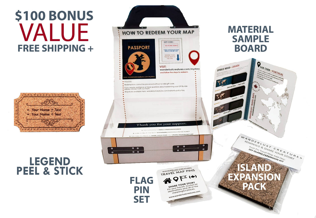 Gift Bundle | Large Map | Direct Shipping To Customer