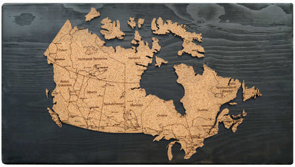 Canada Travel Map | 24 x 14