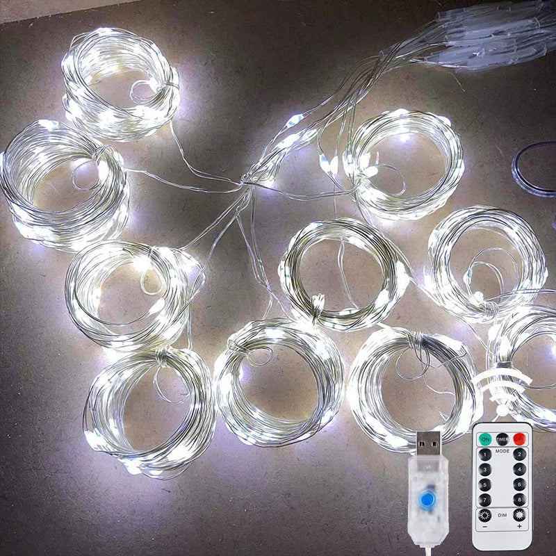 Multicolor LED Curtain Fairy Lights