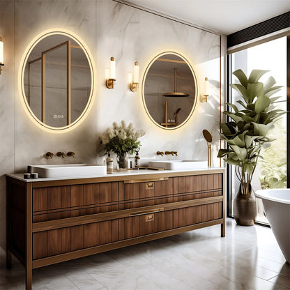 Luxury Oval LED Bathroom Mirror