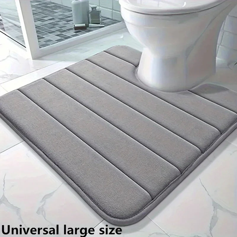 Non-Slip Memory Foam Toilet Mat