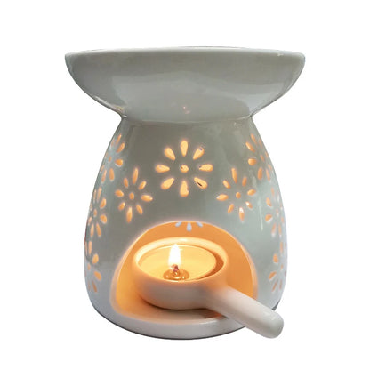 Ceramic Oil Burner &amp; Candle Holder