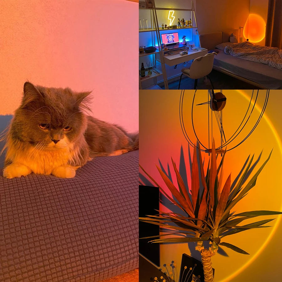 LED Sunset Projection Lamp
