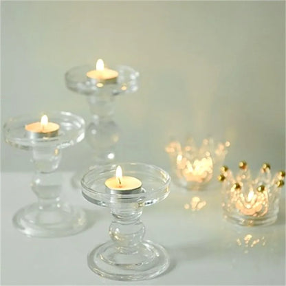 Glass Cylinder Candle Holder