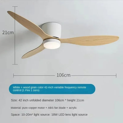 Modern LED Ceiling Fan Light – Remote Controlled