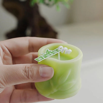 Homemade Natural Plant Bamboo Scented Candle