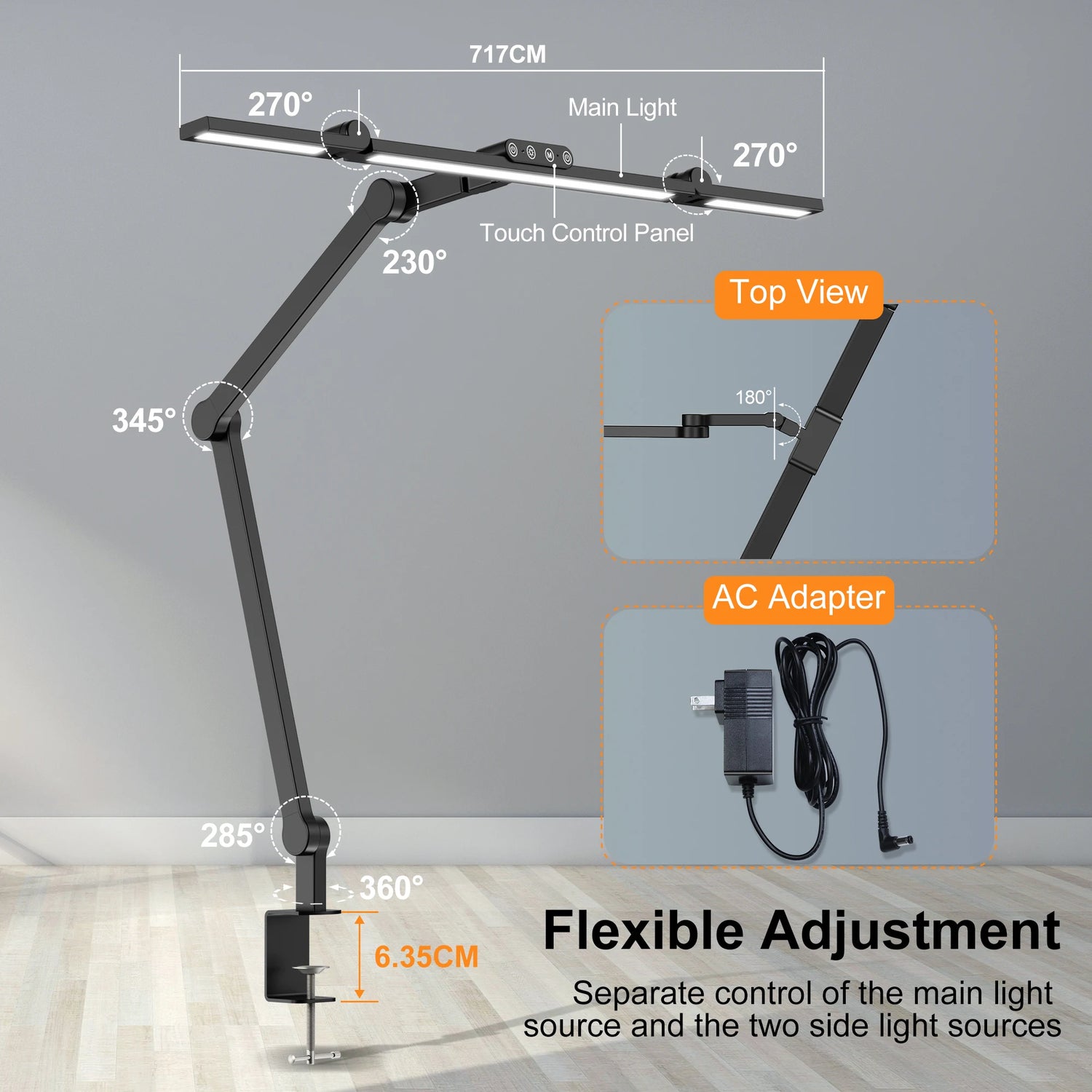 Adjustable Architect Desk Lamp