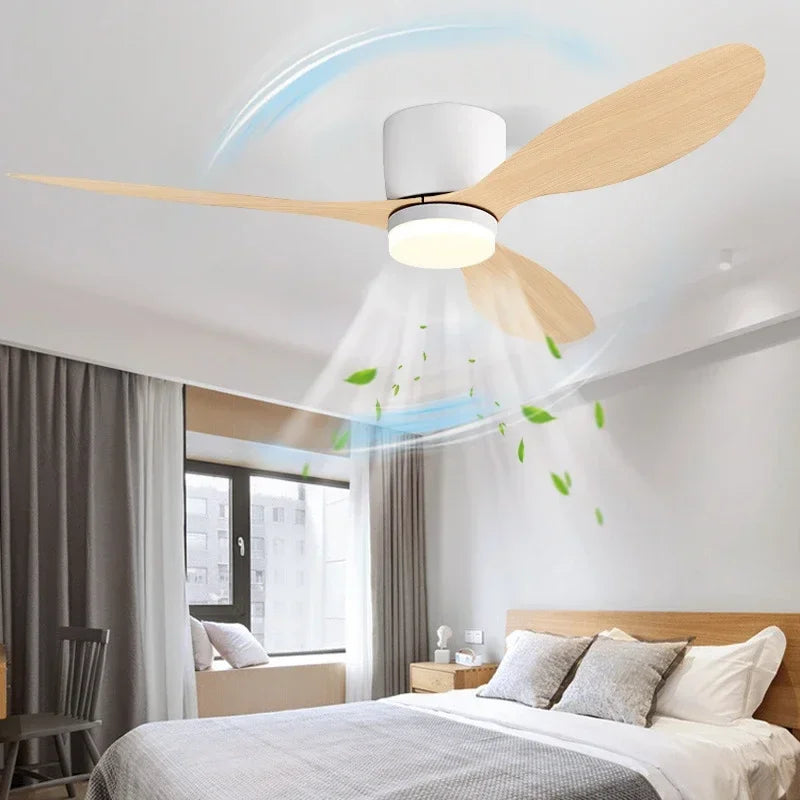 Modern LED Ceiling Fan Light – Remote Controlled