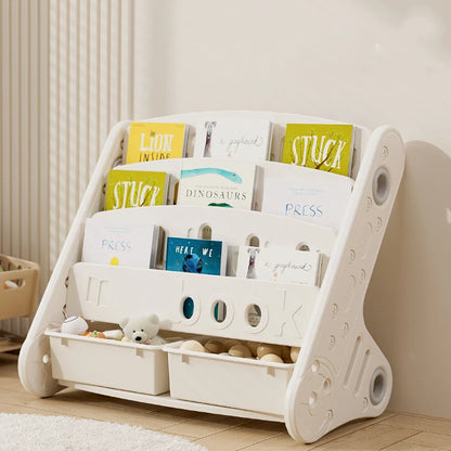 Children’s Floor Bookshelf &amp; Toy Organizer