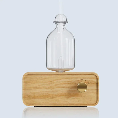 Wood &amp; Glass Nebulizing Essential Oil Diffuser