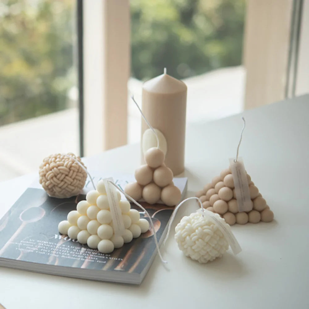 Handmade Geometric Scented Candle