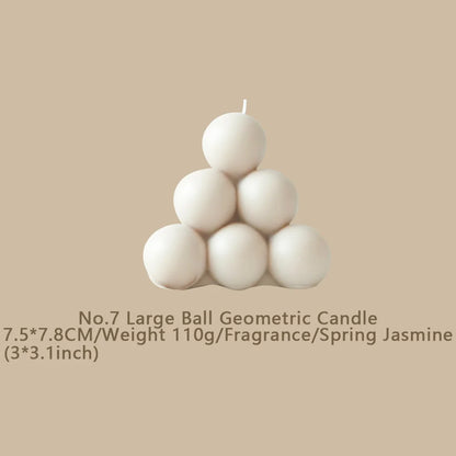 Handmade Geometric Scented Candle