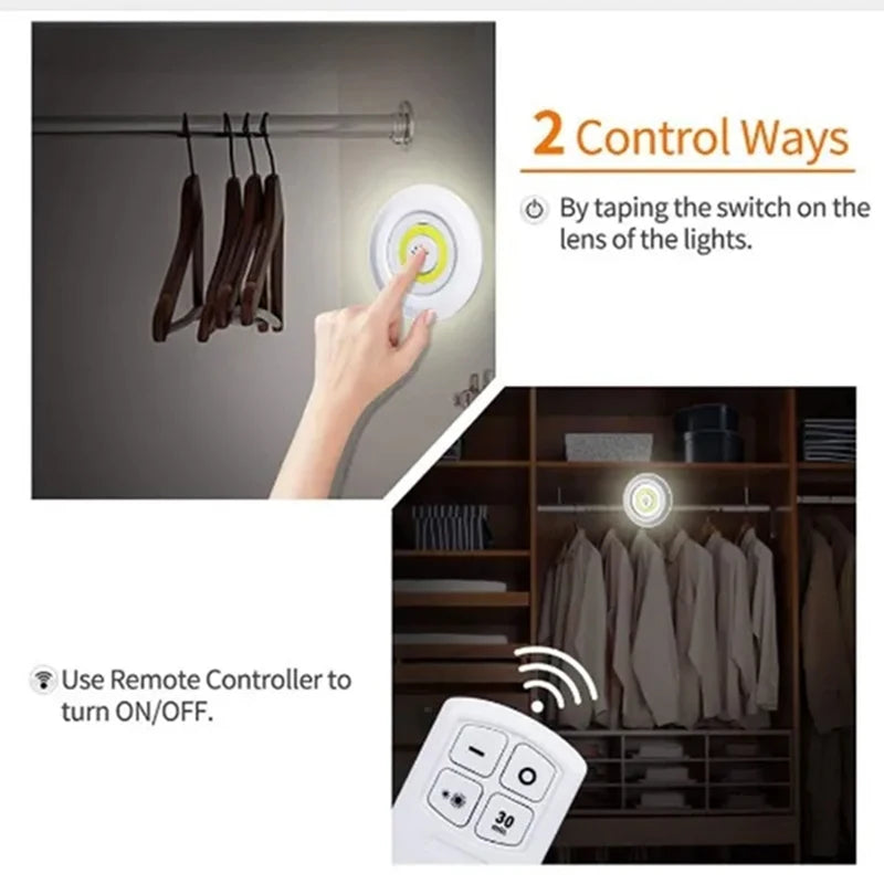 Dimmable LED Cabinet Light with Remote