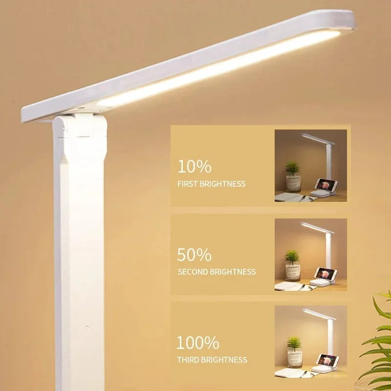 Folding LED Desk Lamp – Touch Dimmable