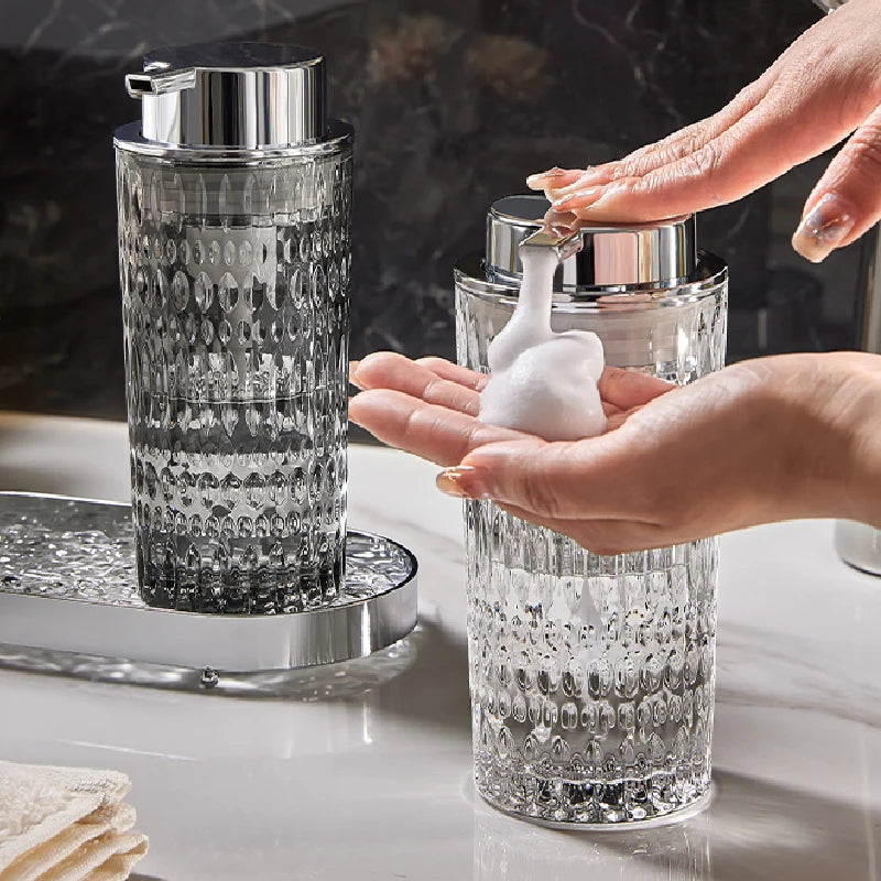Glass Soap &amp; Shampoo Dispenser (350ml)