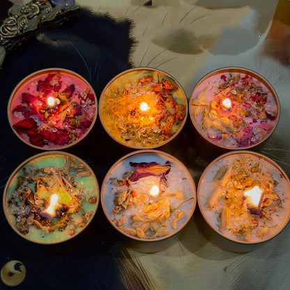 Crystal Soy Wax Scented Candle in High-End Iron Tin