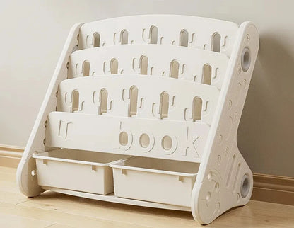 Children’s Floor Bookshelf &amp; Toy Organizer