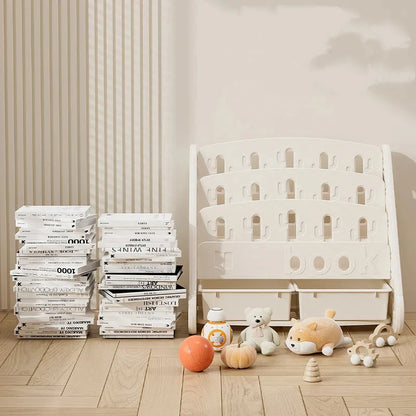Children’s Floor Bookshelf &amp; Toy Organizer