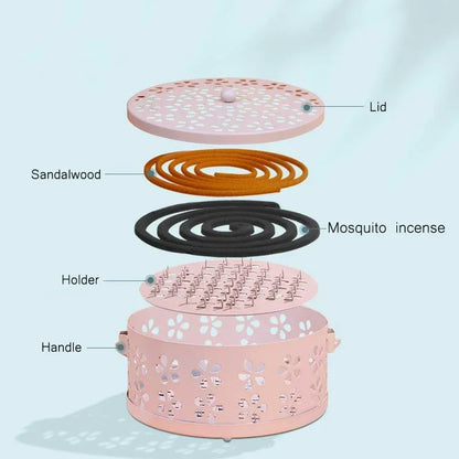 Metal Mosquito Coil Burner Box