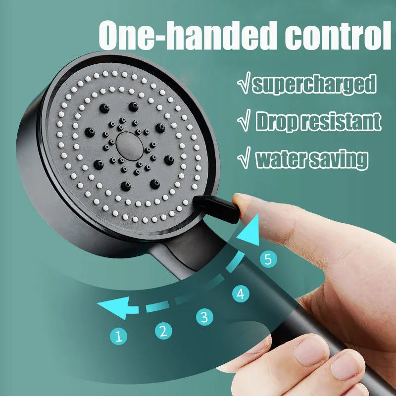 5-Mode High Pressure Water-Saving Shower Head