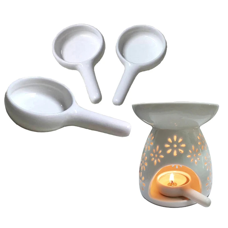 Ceramic Oil Burner & Candle Holder