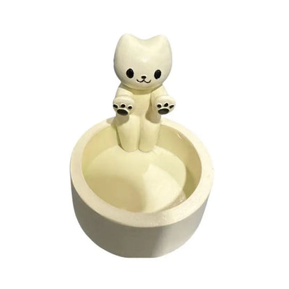 Cartoon Cat Tealight Candle Holder