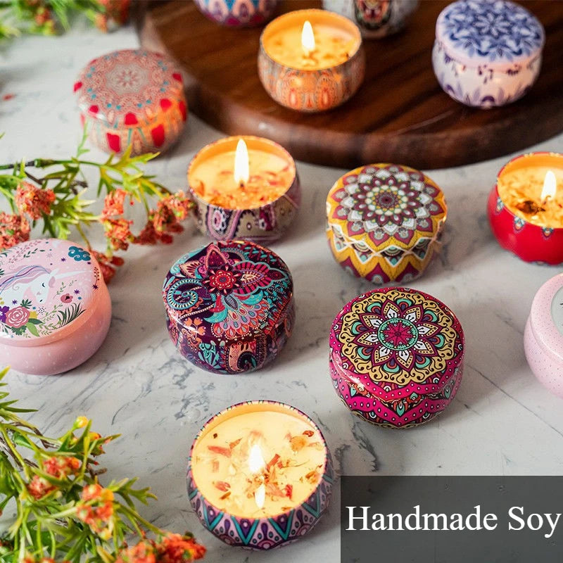 Islamic Arabian Scented Candle – Jasmine &amp; Rose Aromatherapy Jar