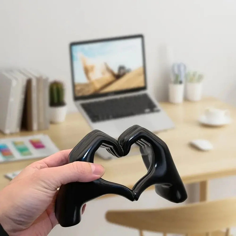 Resin Love Gesture Sculpture