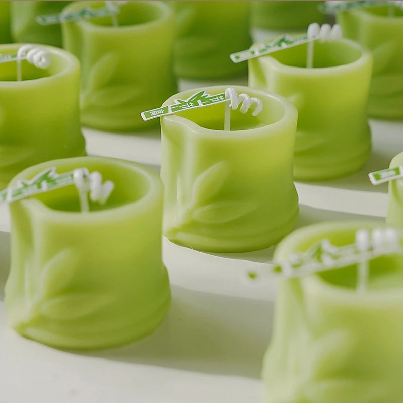 Homemade Natural Plant Bamboo Scented Candle