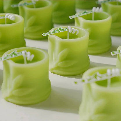 Homemade Natural Plant Bamboo Scented Candle