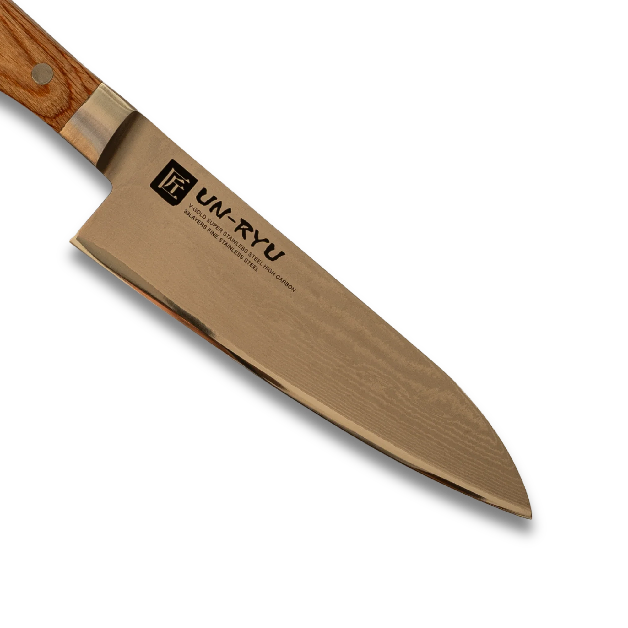Un‑Ryu VG‑10 33‑Layer 170 mm Santoku Knife