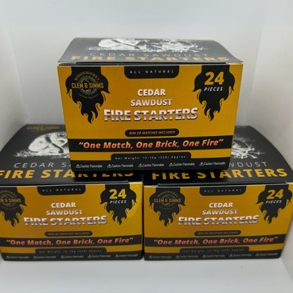 Cedar Fire Starters – 3 Box Bundle - Free Shipping (Collective Retailer Exclusive)