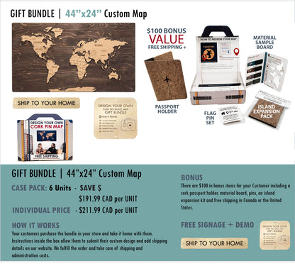 Gift Bundle | Large Map | Direct Shipping To Customer