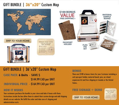 Gift Bundle | Medium Map | Direct Shipping To Customer