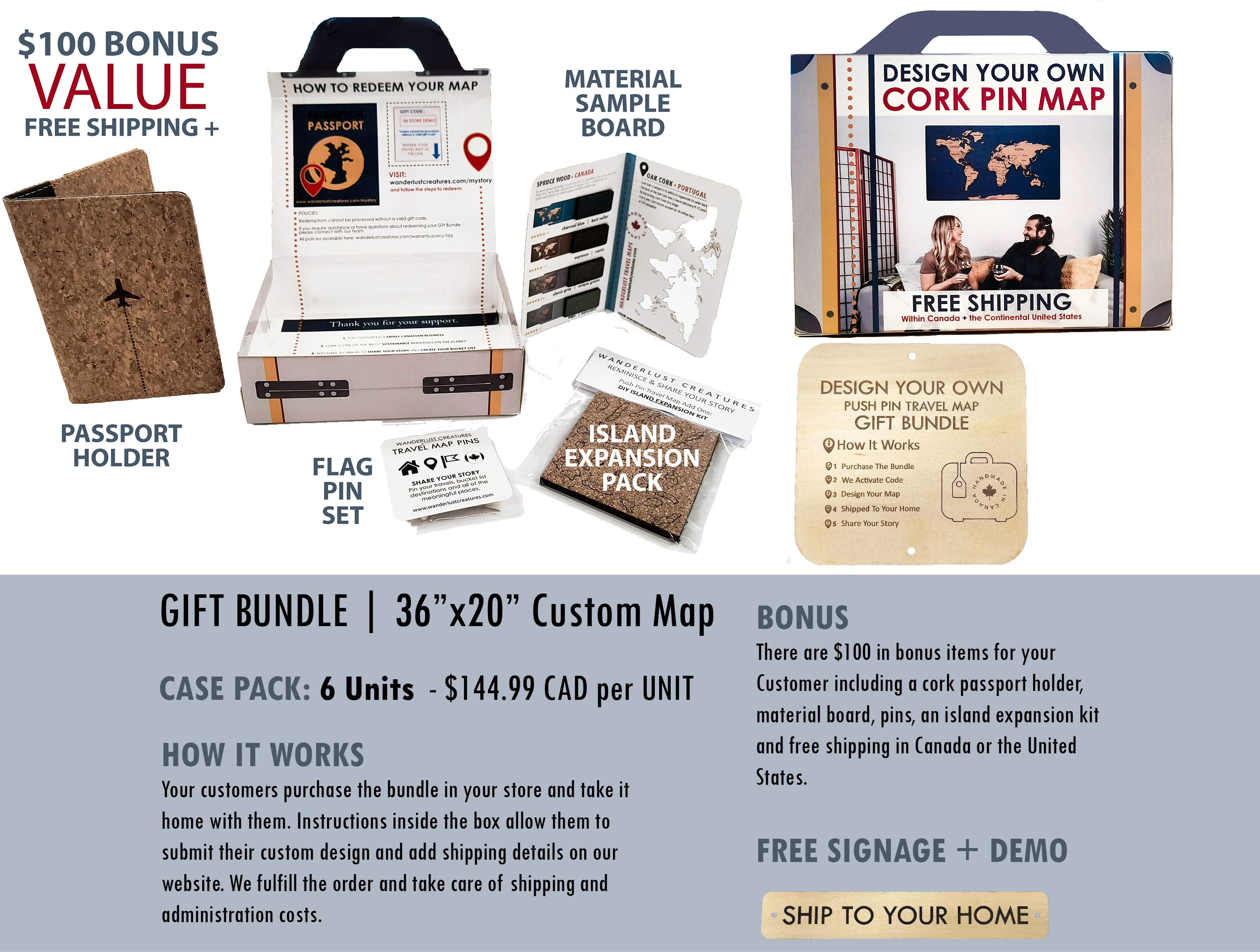 Gift Bundle | Medium Map | Direct Shipping To Customer