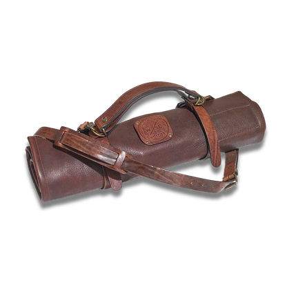 WITLOFT -  Handmade leather Knife Role ( 5 Compartments)