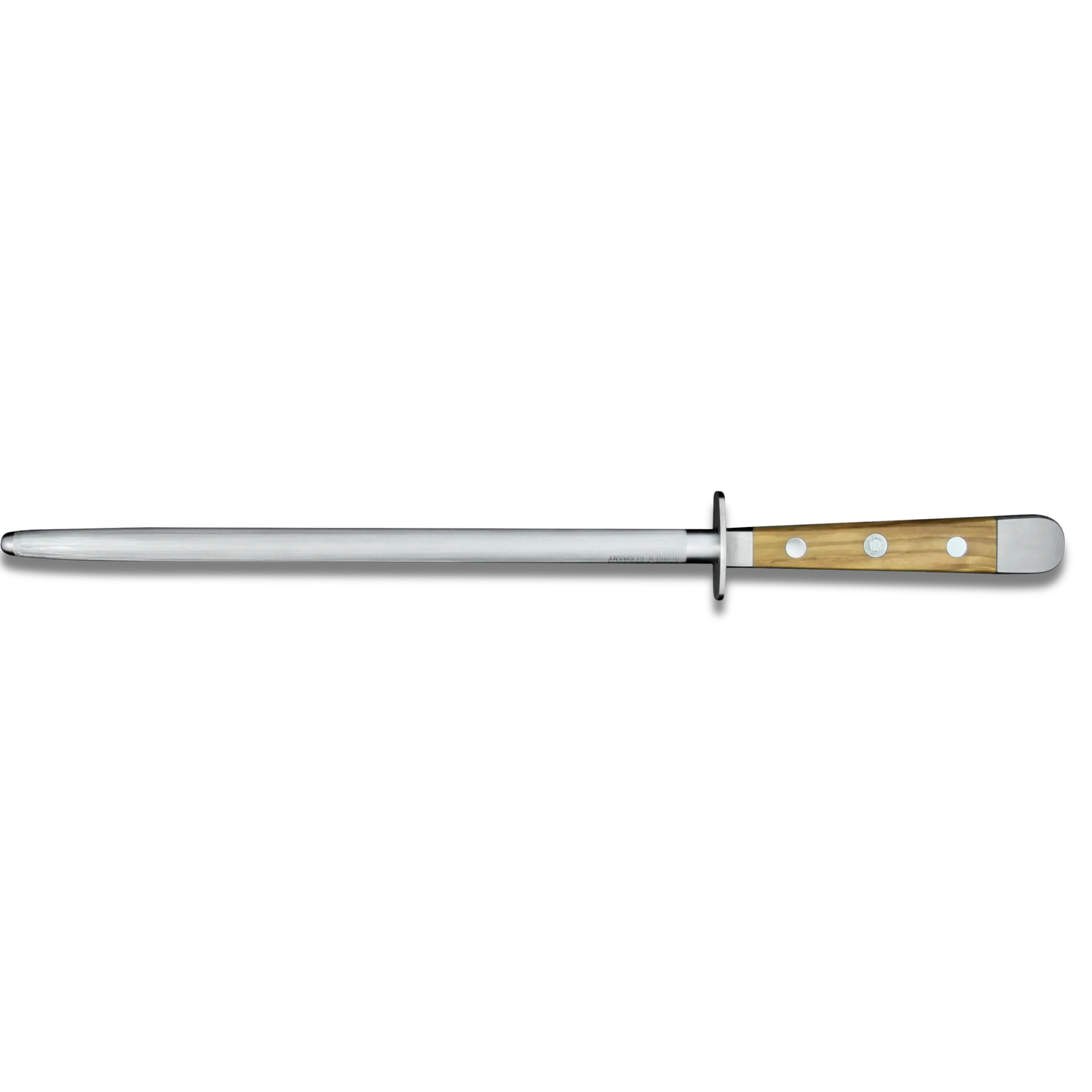 ALPHA OLIVE | Sharpening Steel 10&quot; | Forged Steel / Olive Wood handle