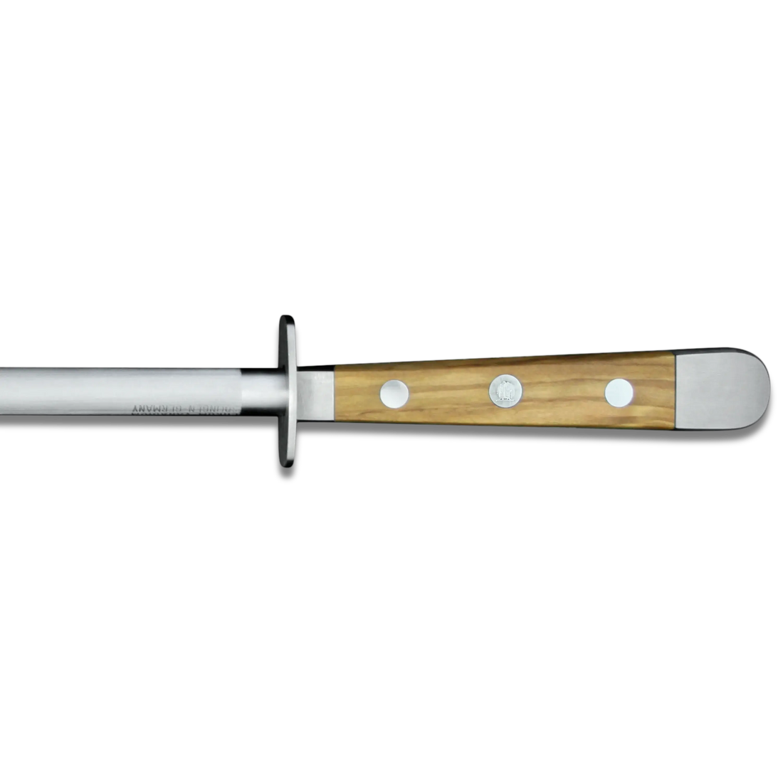 ALPHA OLIVE | Sharpening Steel 10&quot; | Forged Steel / Olive Wood handle