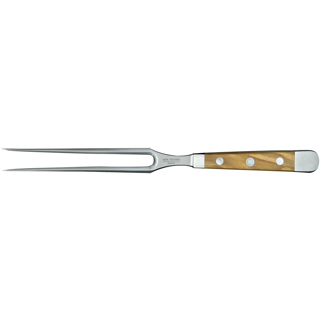 ALPHA OLIVE | Meat Fork 7" | Forged Steel / Olive wood handle