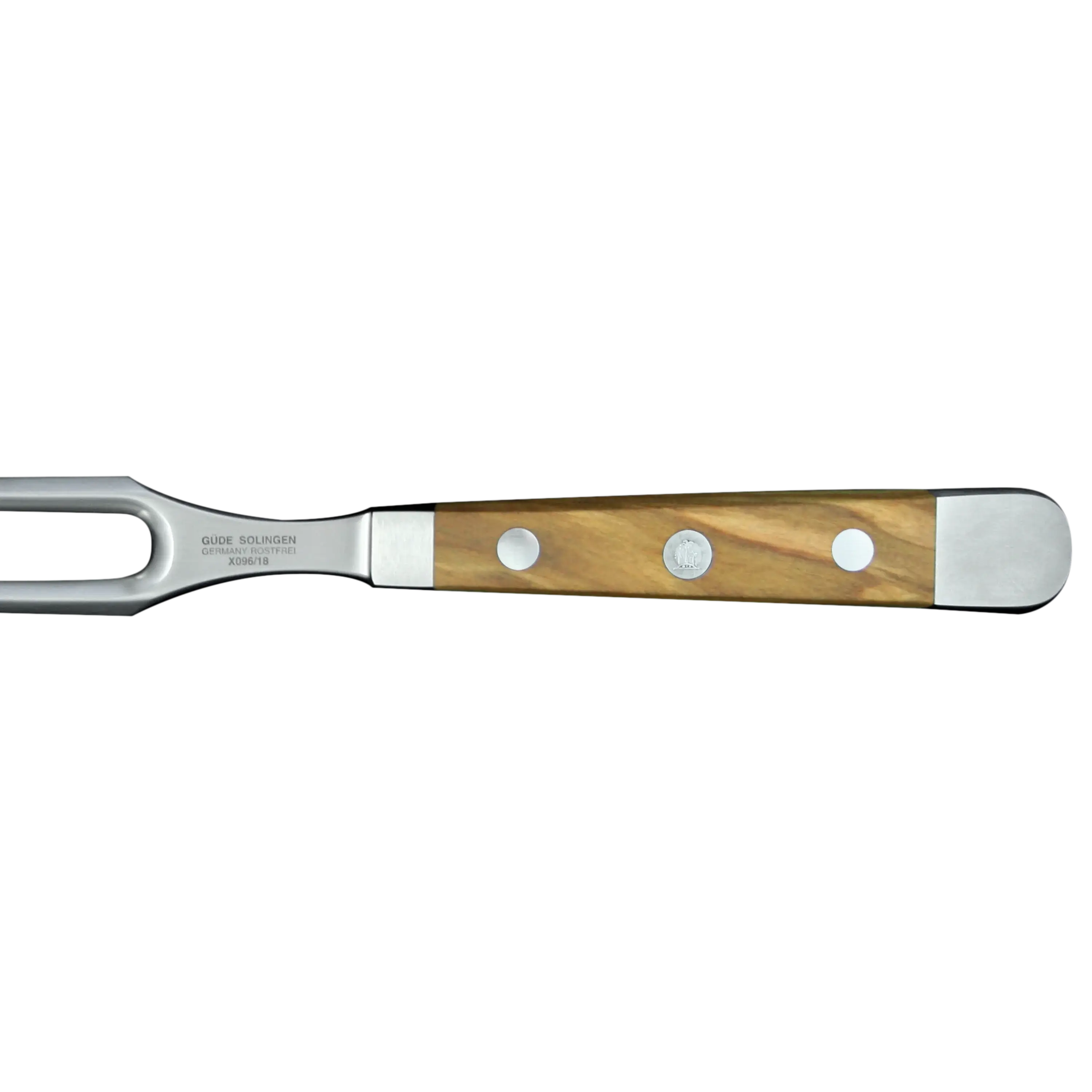 ALPHA OLIVE | Meat Fork 7&quot;  | Forged Steel / Olive wood handle