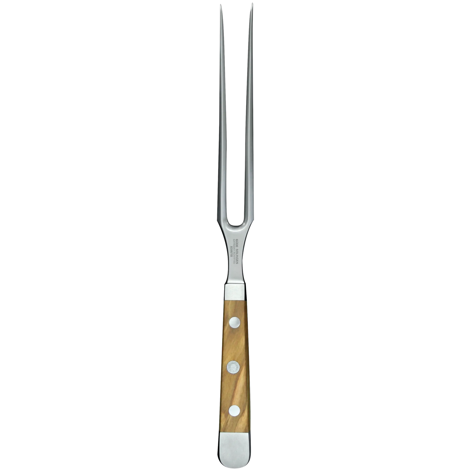 ALPHA OLIVE | Meat Fork 7&quot;  | Forged Steel / Olive wood handle