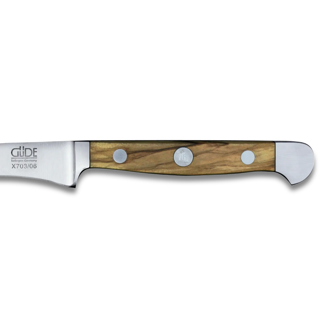 ALPHA OLIVE | Pairing Knife 2.36&quot; | Forged Steel / Olive wood handle