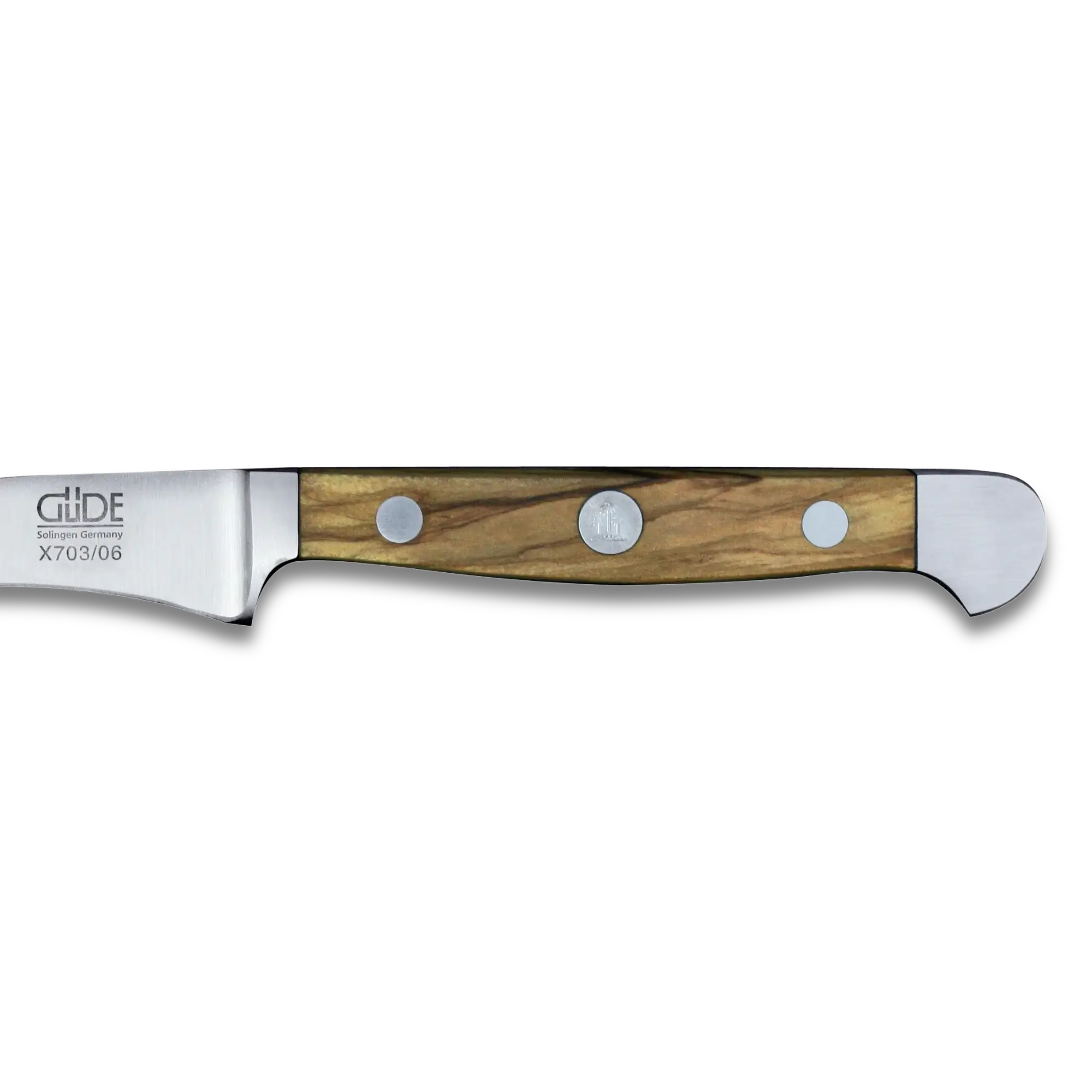 ALPHA OLIVE | Pairing Knife 2.36&quot; | Forged Steel / Olive wood handle