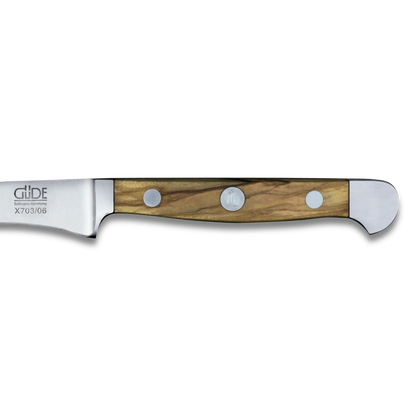 ALPHA OLIVE | Pairing Knife 2.36&quot; | Forged Steel / Olive wood handle