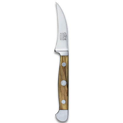 ALPHA OLIVE | Pairing Knife 2.36&quot; | Forged Steel / Olive wood handle