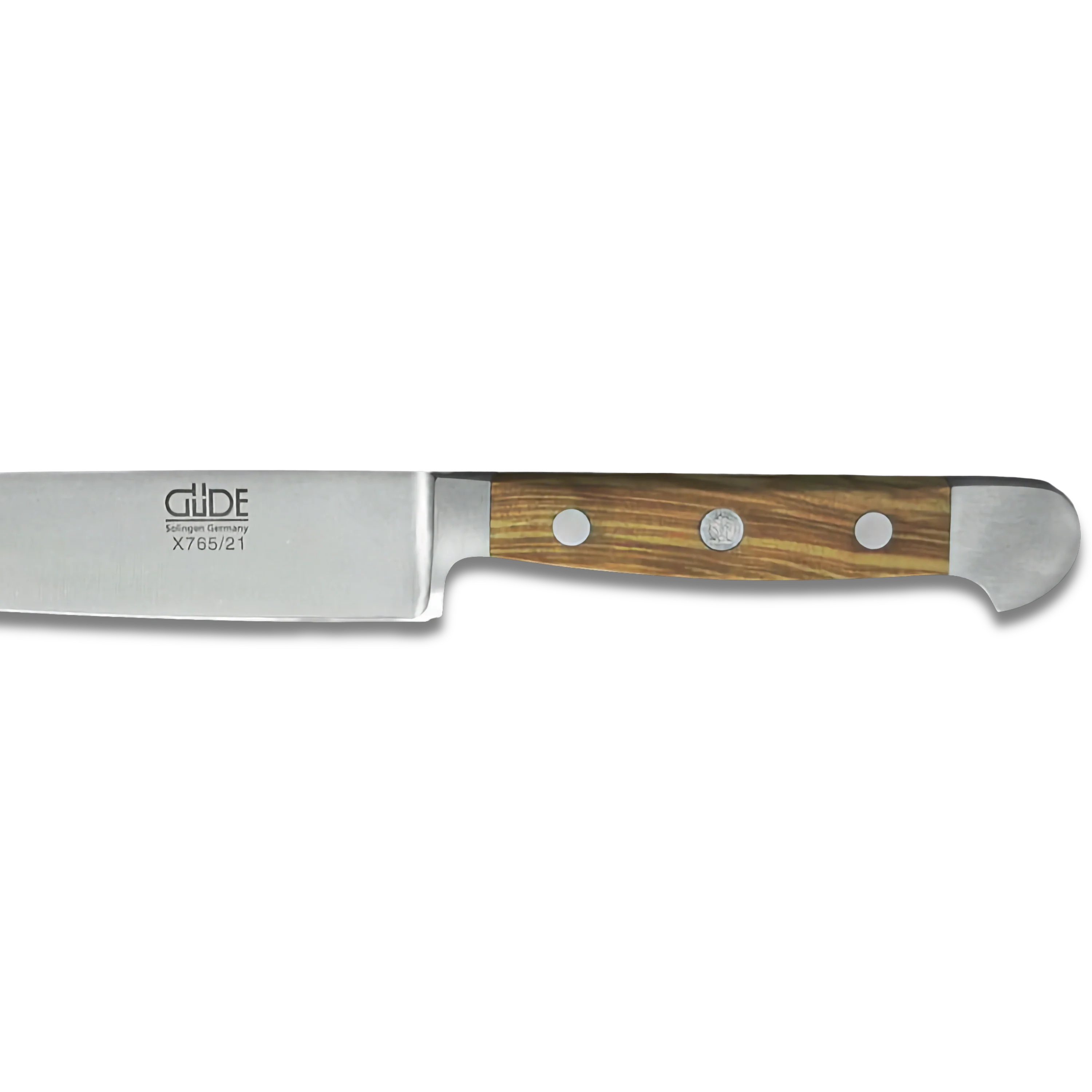 ALPHA OLIVE | Slicing / HAM Knife 8&quot; | Forged Steel / Olive wood handle