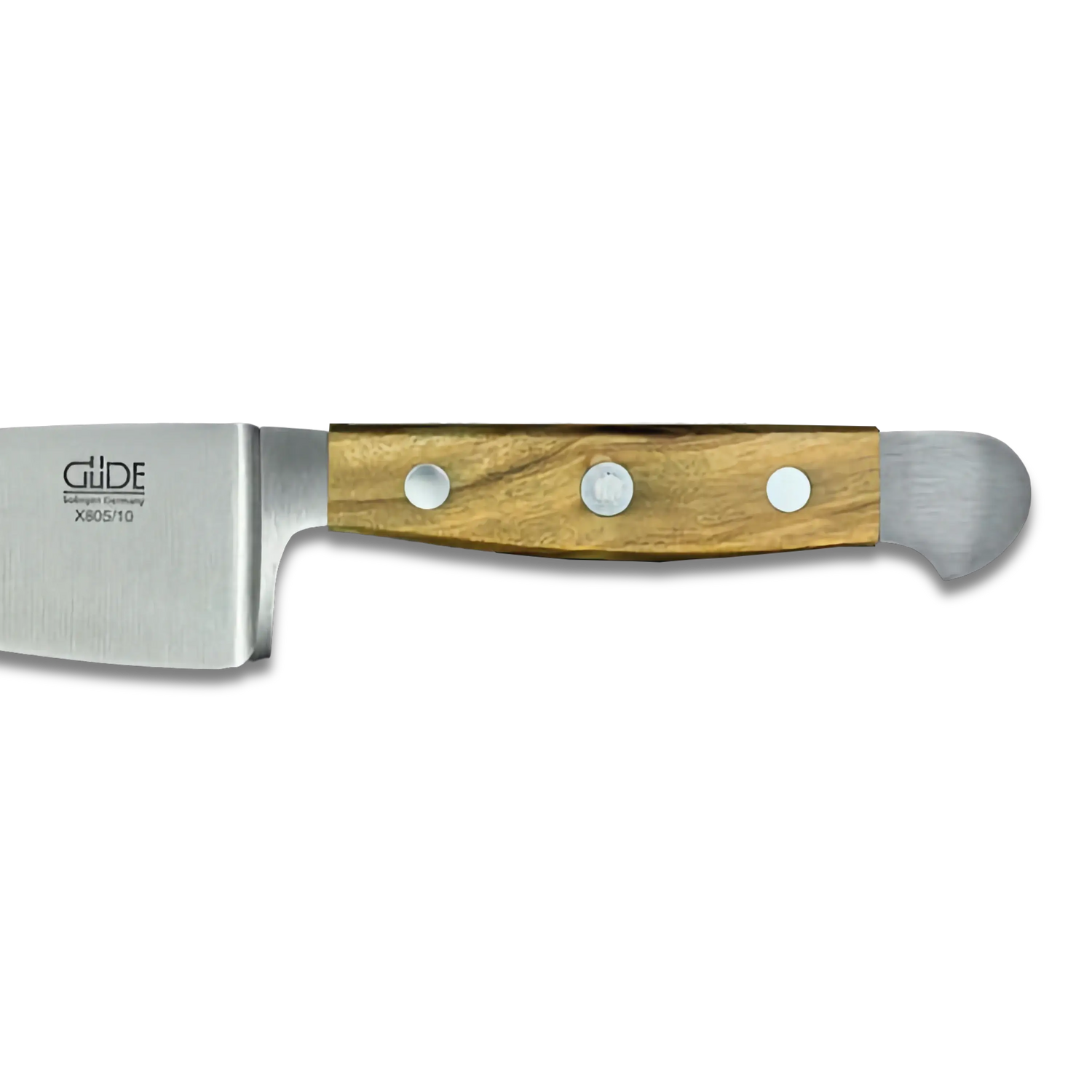 ALPHA OLIVE |  Hard Cheese Knife 4&quot; Blade | Forged Steel / Olive wood handle