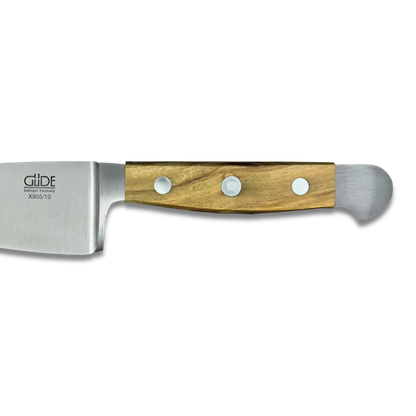 ALPHA OLIVE |  Hard Cheese Knife 4&quot; Blade | Forged Steel / Olive wood handle